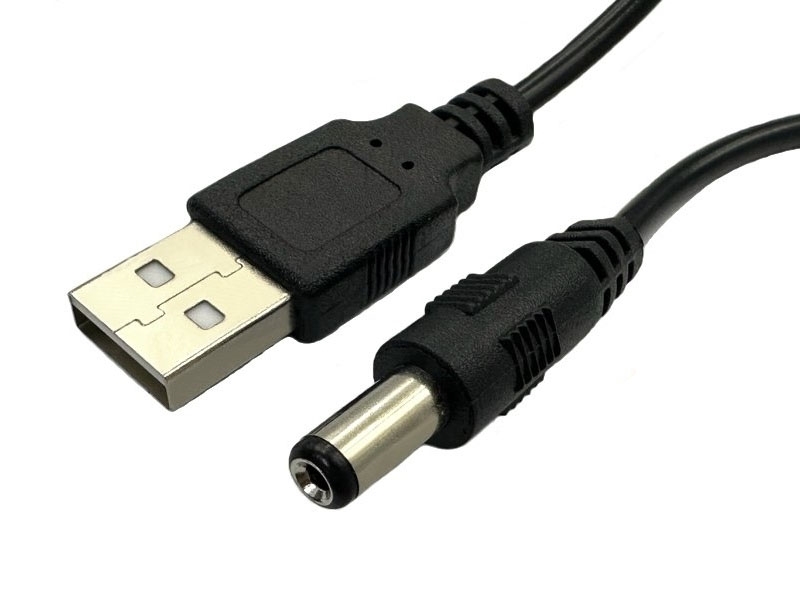 USB A公-DC線2.1孔(內正外負)
